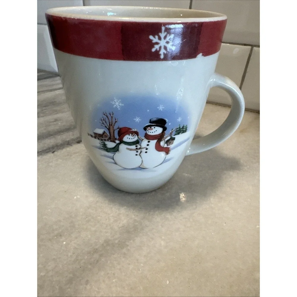 VTG Royal Seasons Holiday Snowmen Stoneware Canister Cookie Jar Snack Set GW0021